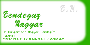 bendeguz magyar business card
